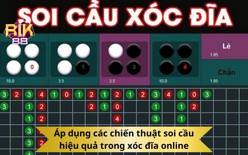 Áp dụng các chiến thuật soi cầu hiệu quả trong xóc đĩa online