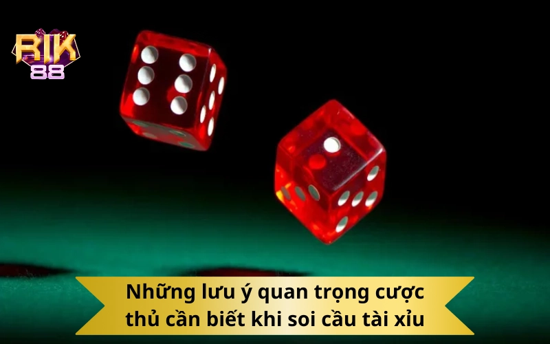 Những lưu ý quan trọng cược thủ cần biết khi soi cầu tài xỉu