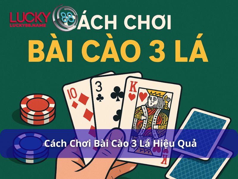 Cách chơi bài 3 lá hiệu quả